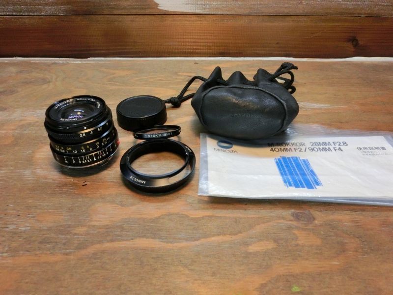7762 ミノルタ MINOLTA M ROKKOR 28 mm 2 8 Mマウント 広角レンズ レンズ