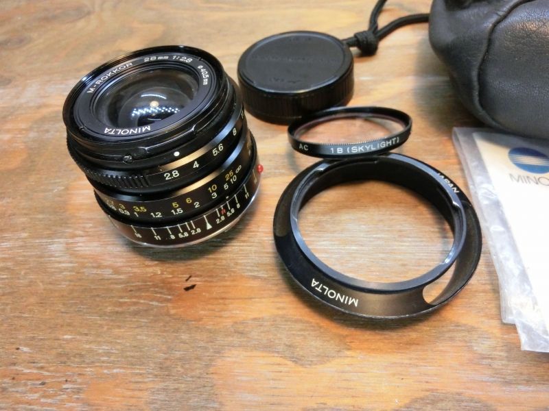 7762 ミノルタ MINOLTA M ROKKOR 28 mm 2 8 Mマウント 広角レンズ レンズ