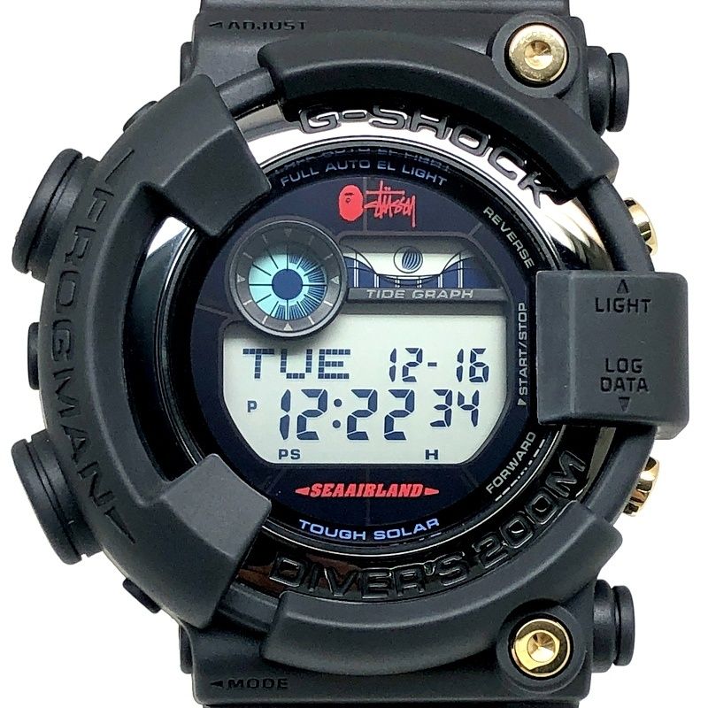 G-SHOCK ジーショック GF-8250BS-1 FROGMAN STUSSY×BAPE タフソーラー