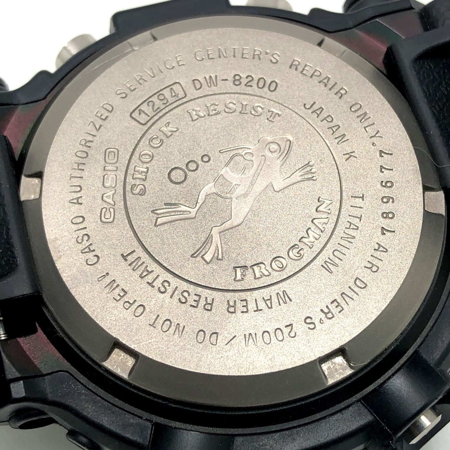 G-SHOCK ジーショック DW-8200Z-1T FROGMAN MEN IN BLACK フロッグマン
