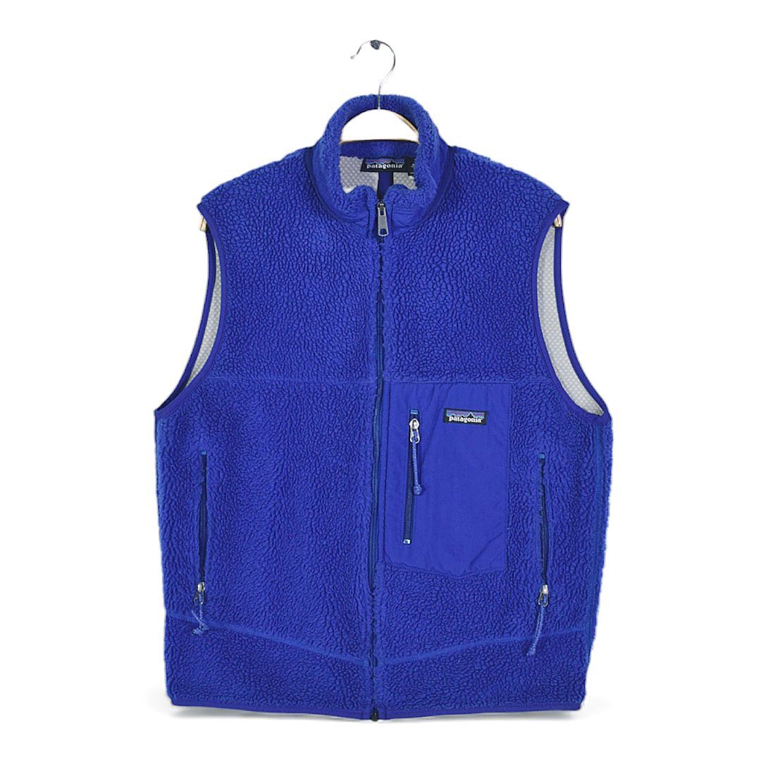 00 s パタゴニア レトロX ベスト フリースベスト ブルー サイズM 古着 DD 0483