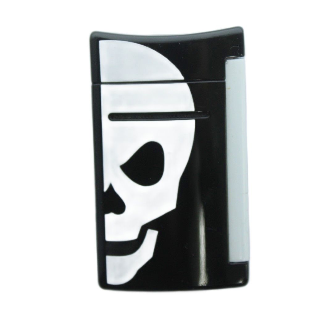 エステーデュポン S.T.DUPONT ミニジェットライター スカル ガスライター 喫煙具 タバコ 小物 着火 済み 黒 ブラック KW GY 11