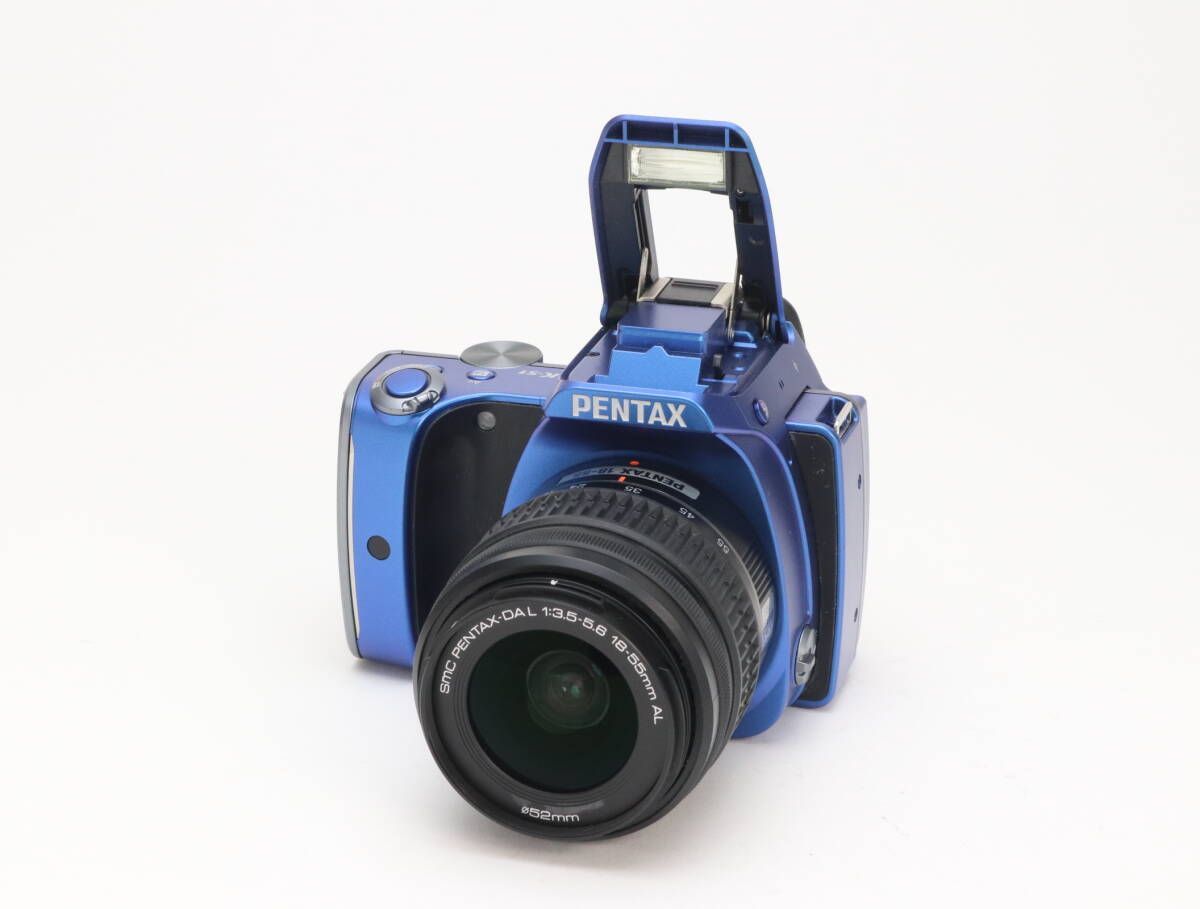 B 並品 PENTAX ペンタックス K s 1 ブルー 300 Wズームキット 初期不良 対応 111 219