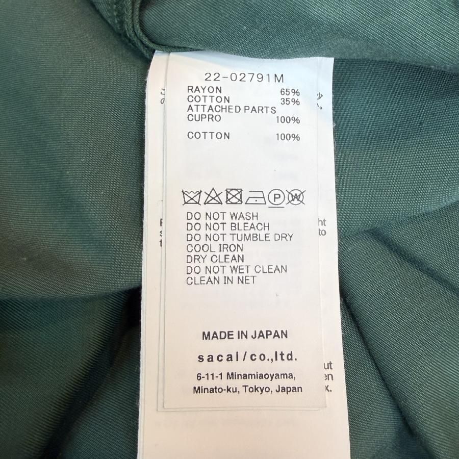 サイズ【3/L】サカイ sacai 22SS／ Logo Bowling Shirts ／ロゴ