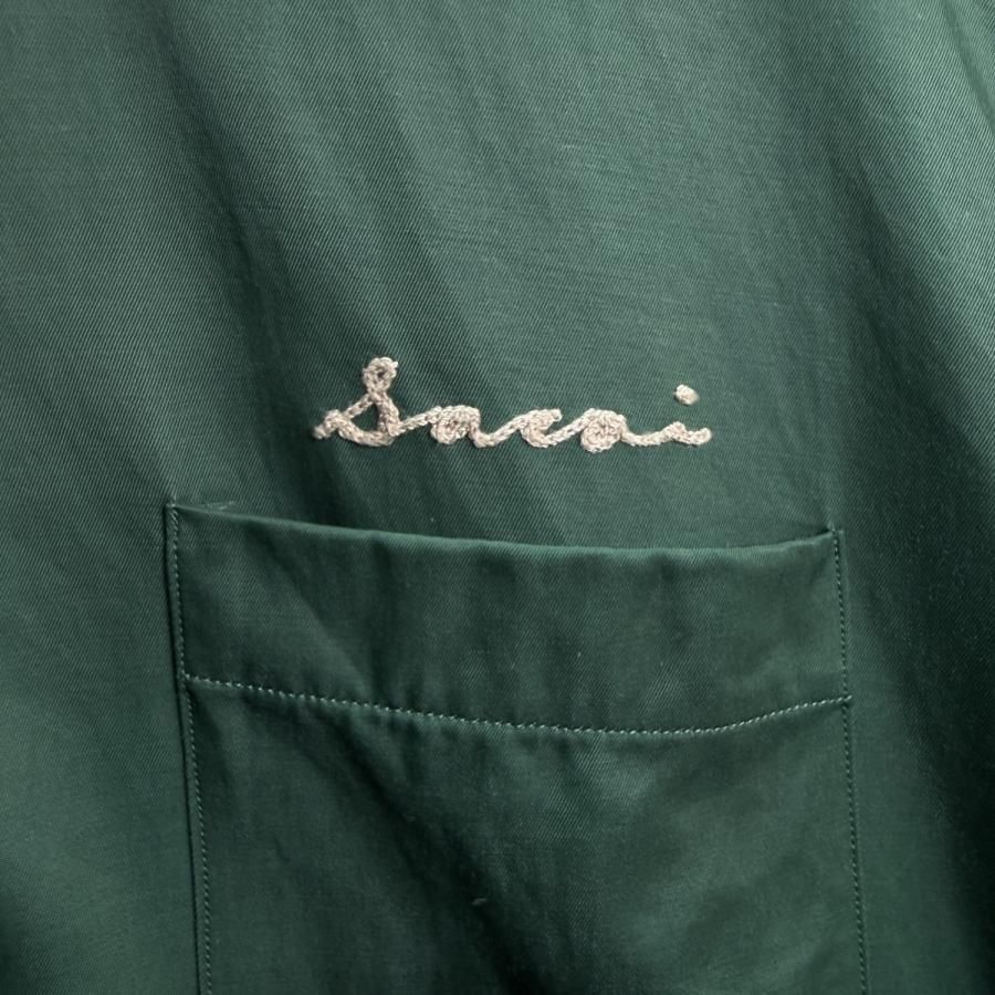 Sacai 2022ss ボーリングシャツ　グリーン　サイズ1 Sacai 2022ss ボーリングシャツ グリーン サイズ1 Sacai 2022ss
