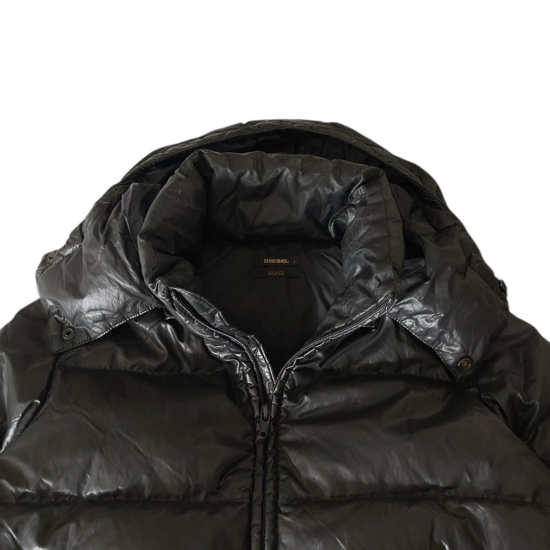 00s DIESEL ディーゼル BLACK GOLD ダウンジャケット ナイロン フード 