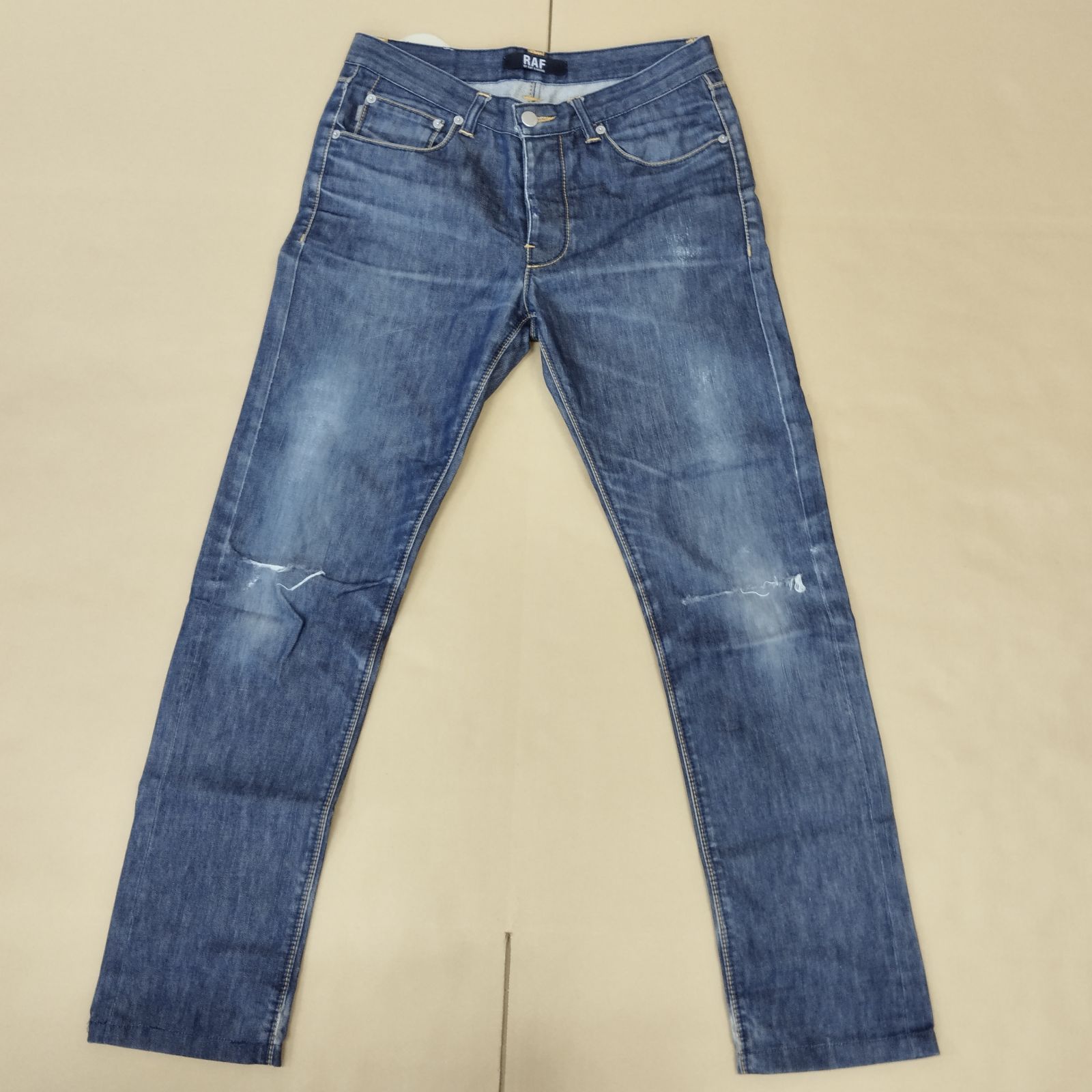 D10244】RAF BY RAF SIMONS ストレートパンツ 31 デニム インディゴ 