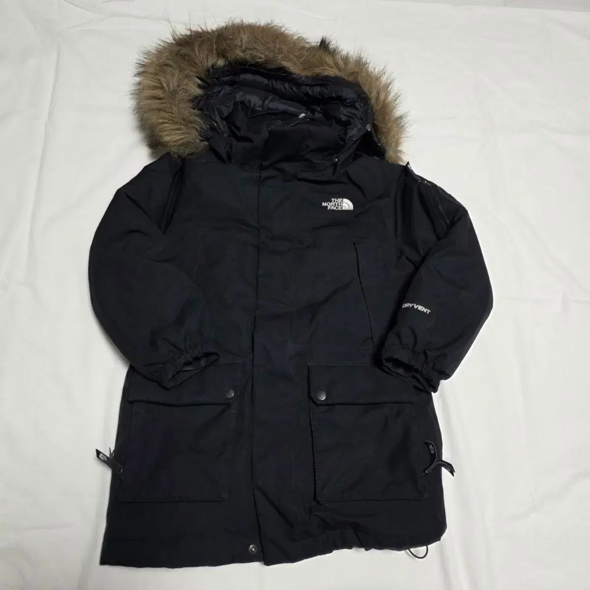 THE NORTH FACE ザノースフェイス 黒色 フード ファー パーカ 120 cm 6-7歳