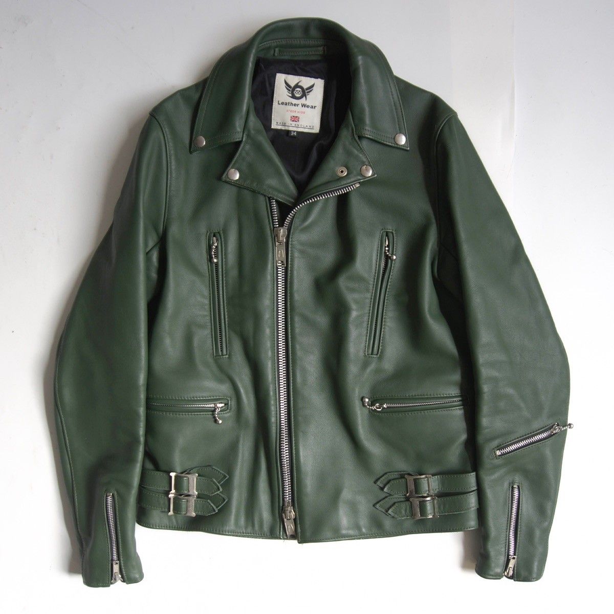 666 ライダース ステアハイド ステアハイドレザー サイドベルト ダブル ライダースジャケット