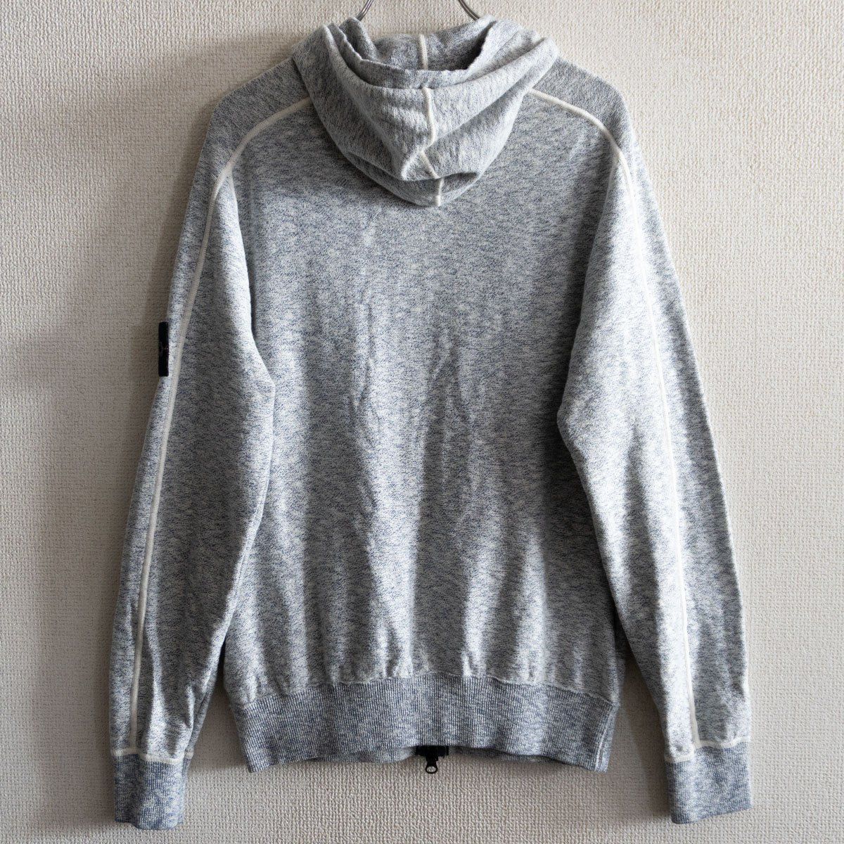 14SS】STONE ISLAND【Knitwear】M グレー ニット パーカー セーター