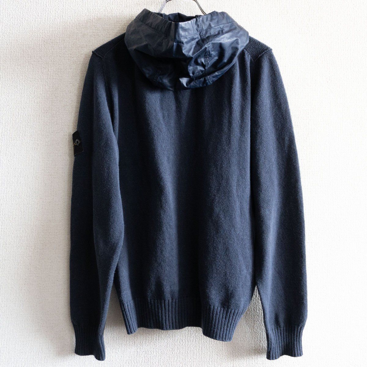 stone  ニット フード 付き ネイビー 13SS】STONE ISLAND【Knitwear】S ネイビー ニット パーカー セーター