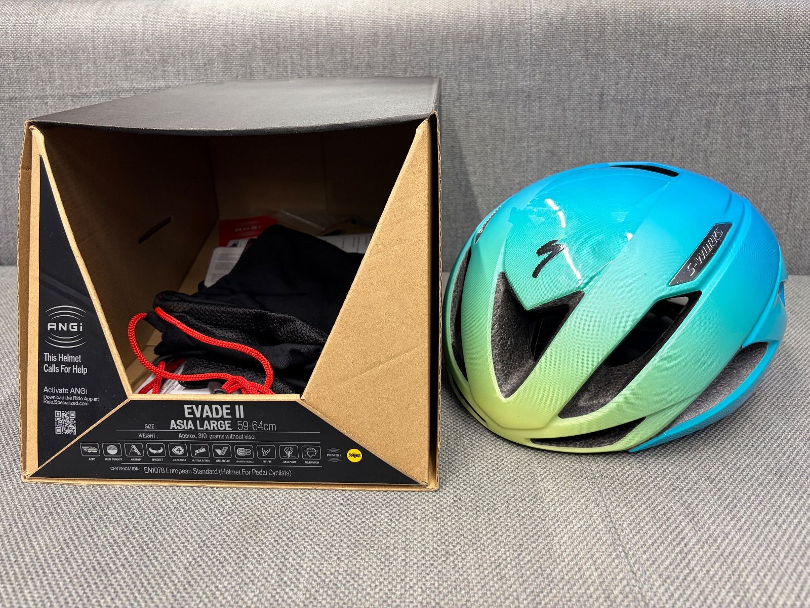 激 品 S WORKS EVADE II Down Under Lサイズ エスワークス ロードバイク スペシャライズド SPECIALIZED ヘルメット モデル