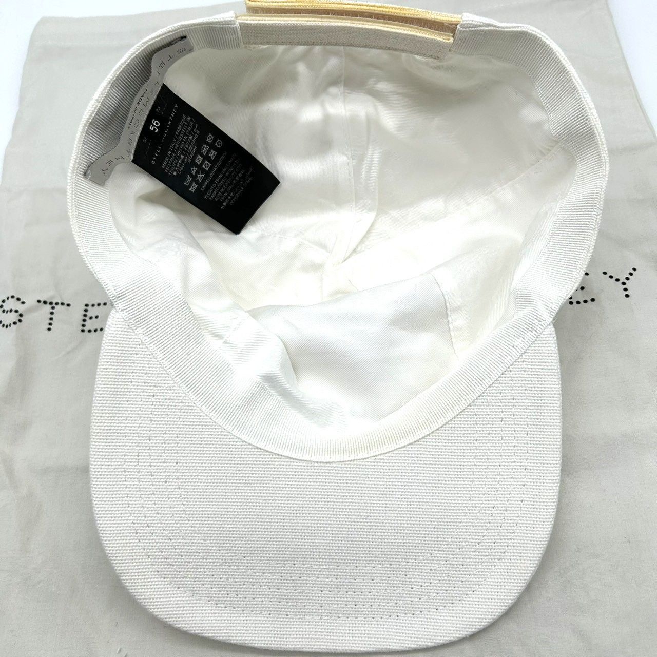 STELLA McCARTNEY ステラマッカートニー ロゴ キャップ ホワイト 