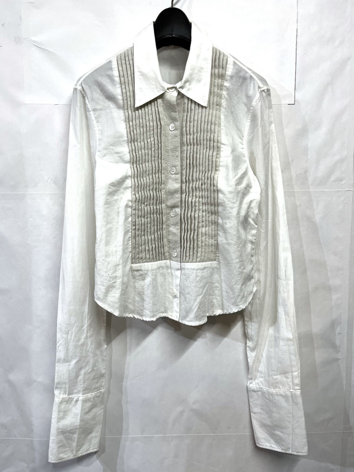 レア ANN DEMEULEMEESTER Shirt フリルシャツ 00s アーカイブ デッドストック ANN DEMEULEMEESTER｜アンドゥムルメス