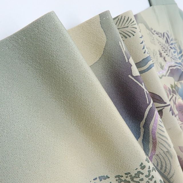 正絹 夢風美落款