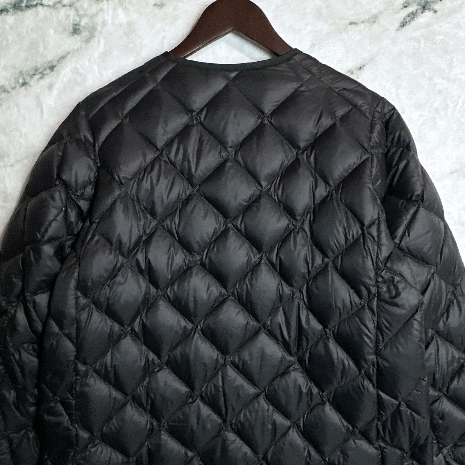 Gymphlex ジムフレックス キルティング ダウンコート 12 黒 ノーカラー