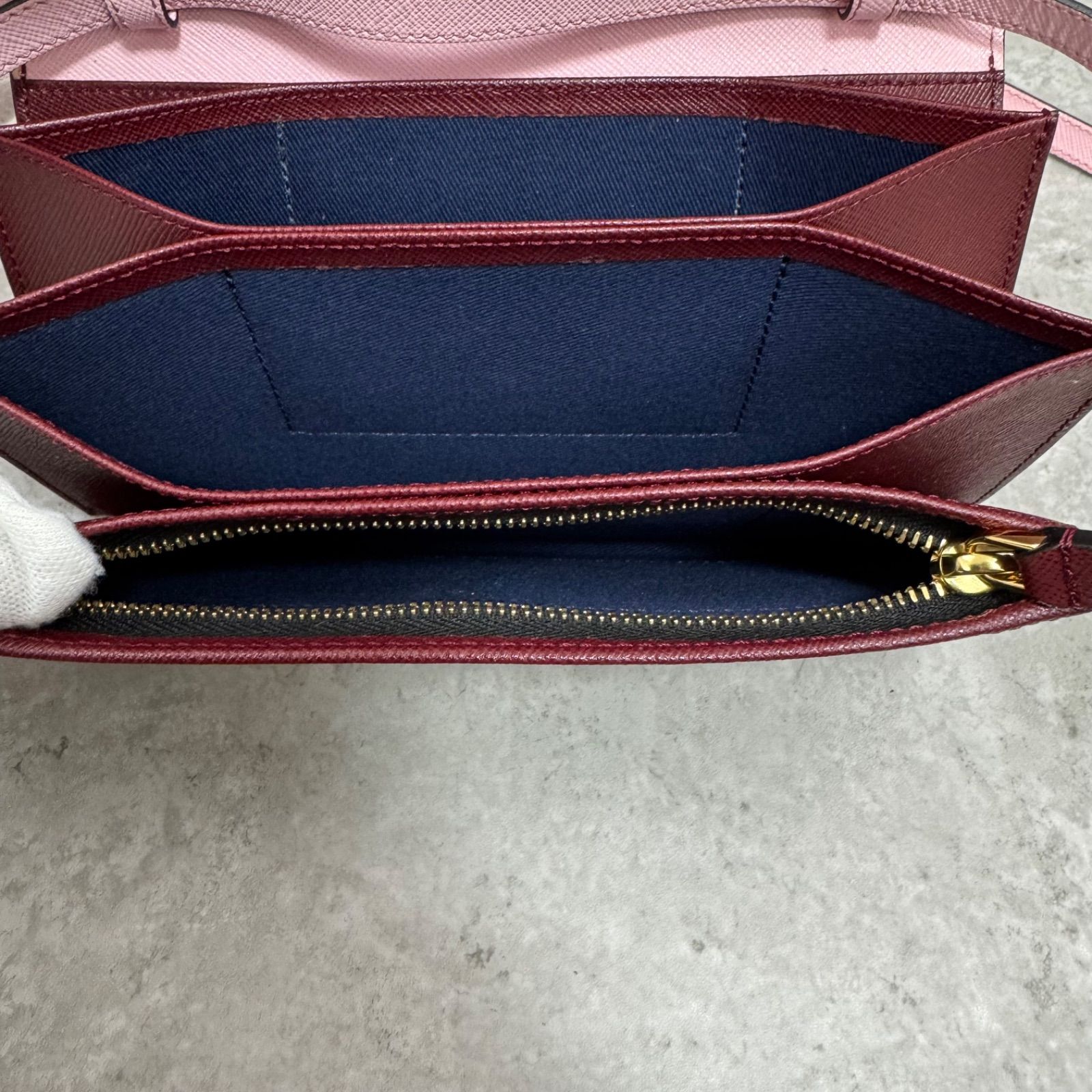 未使用】MARNI マルニ ショルダーウォレット クロスボディ レザー 