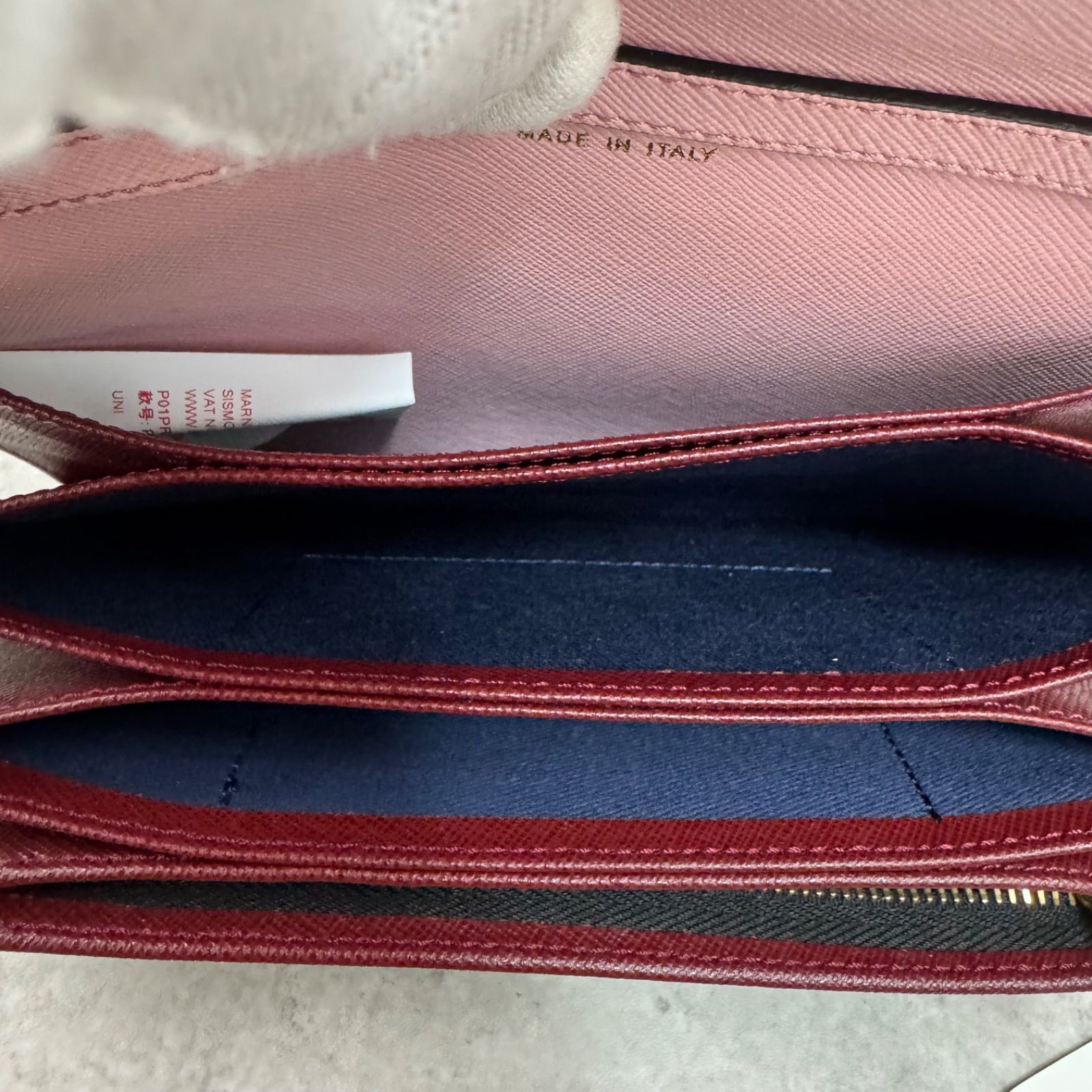 未使用】MARNI マルニ ショルダーウォレット クロスボディ レザー 