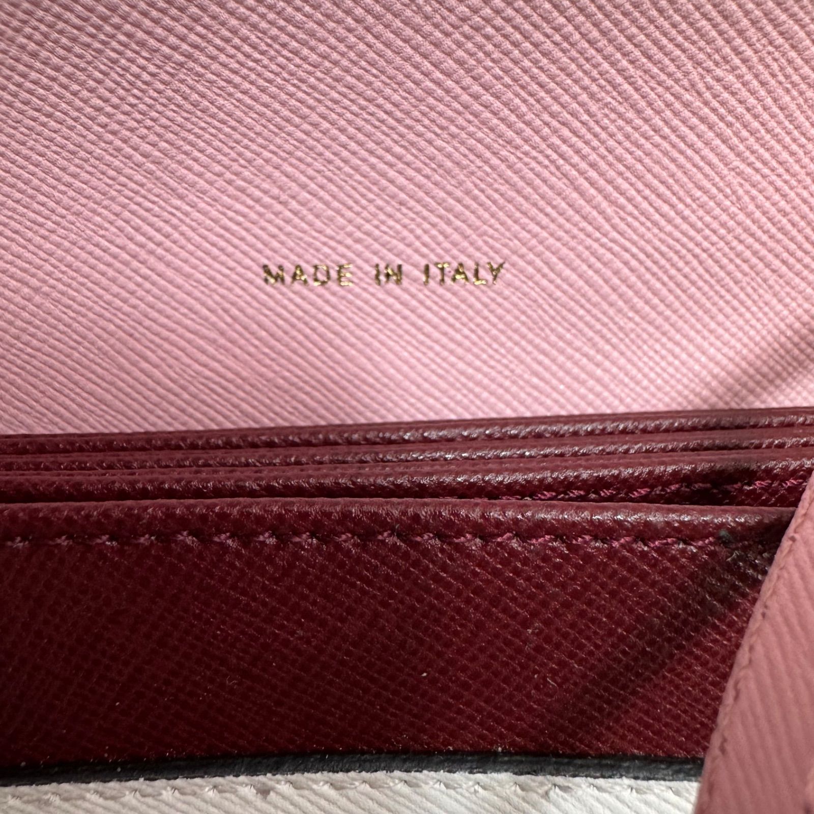 未使用】MARNI マルニ ショルダーウォレット クロスボディ レザー 