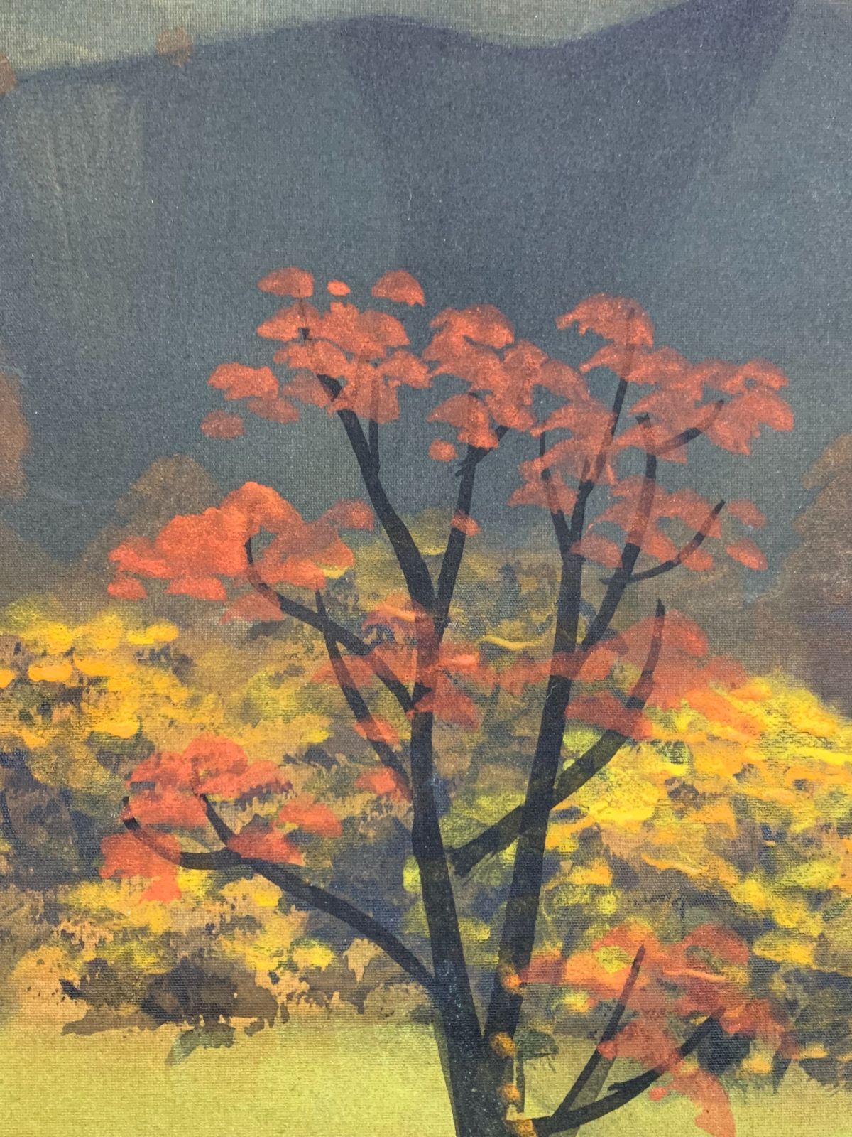 掛け軸】227 浩「秋景山水」日本画 #茶掛 #掛軸 #古美術 #骨董 #お