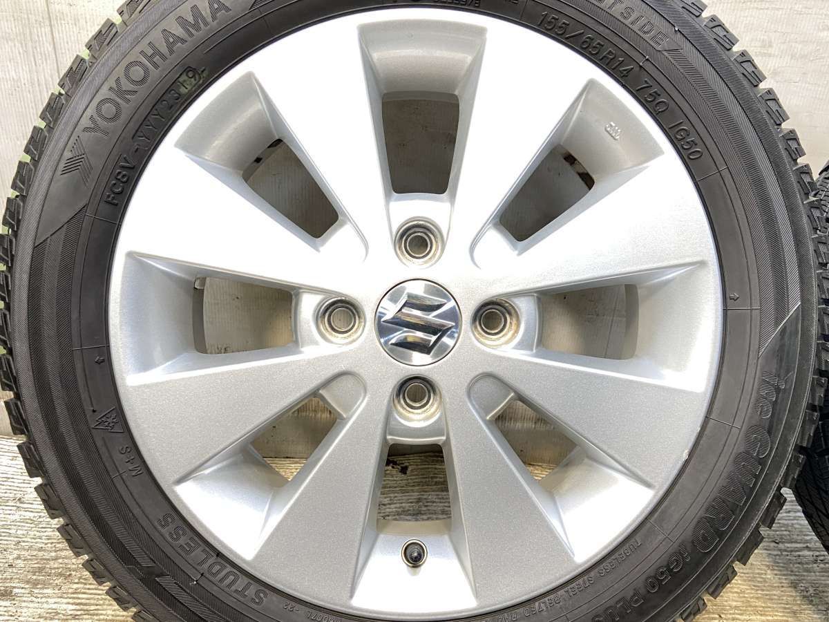 155/65R14 ヨコハマ アイスガード iG50 PLUS スズキ純正 14x4.5 45 100