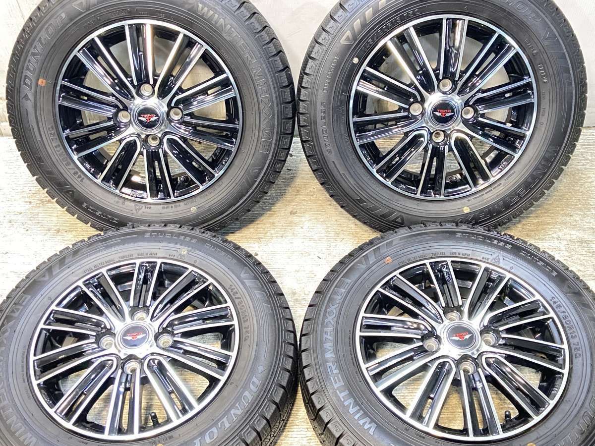 145/80R13 nダンロップ ウィンターマックス03 n TEAD n13x4.0 45 100-4穴 n