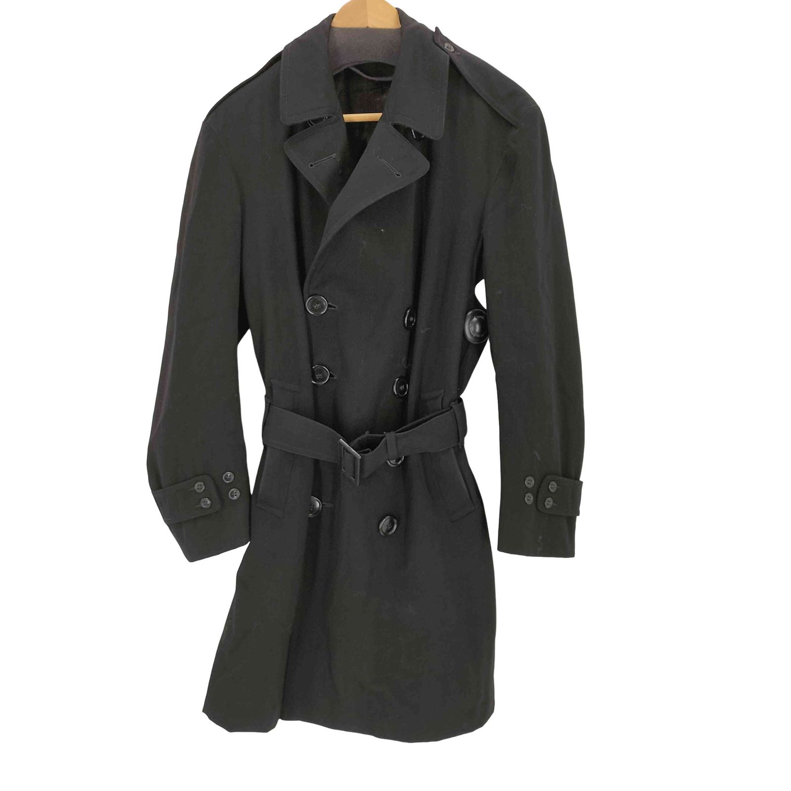 ユーエスネイビー U S NAVY NAVAL CLOTHING DEPOT 50s ダブルブレストトレンチコート メンズ 表記無