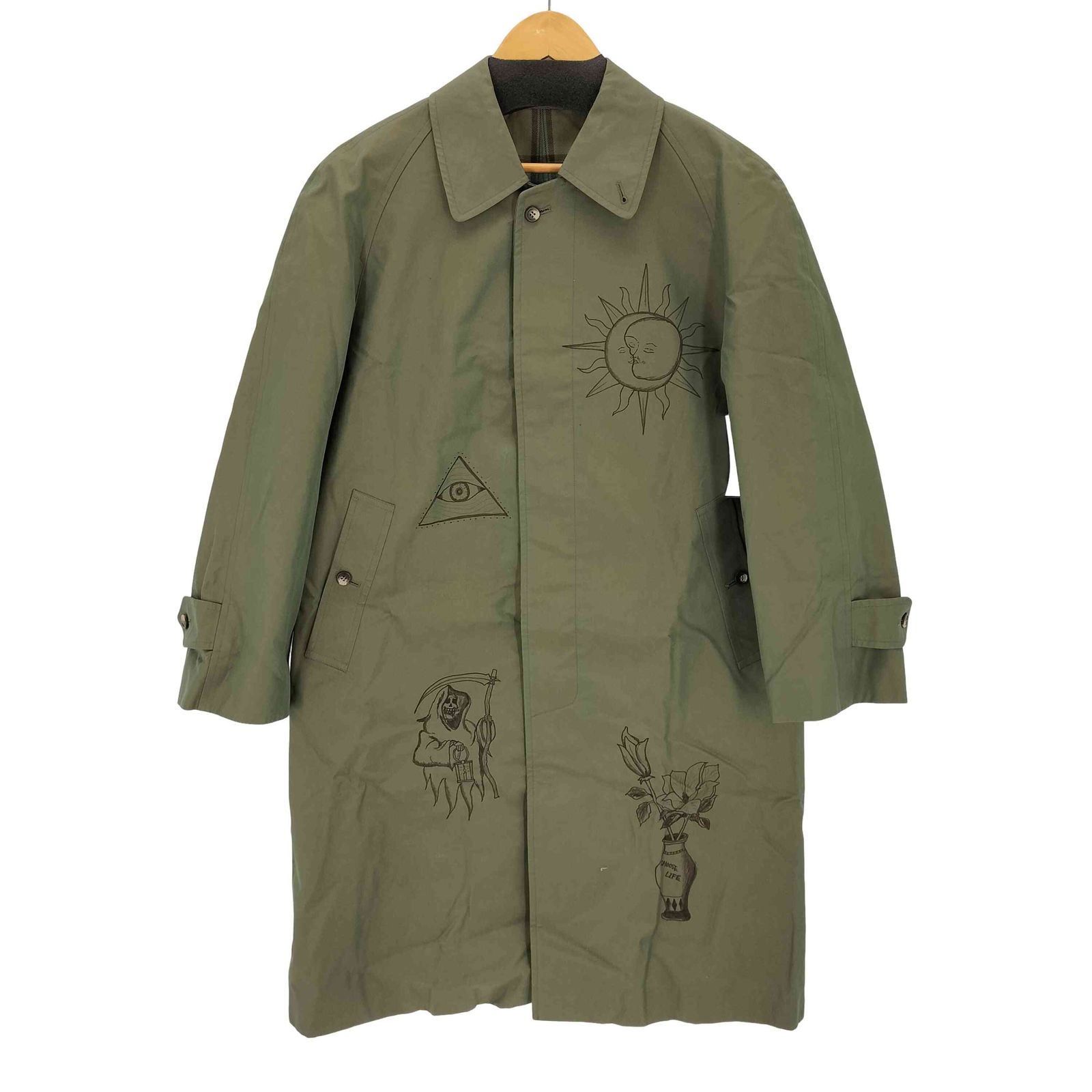 バーバリーズ BURBERRYS 90S 英国製 裏地ノバチェック バルマカーン