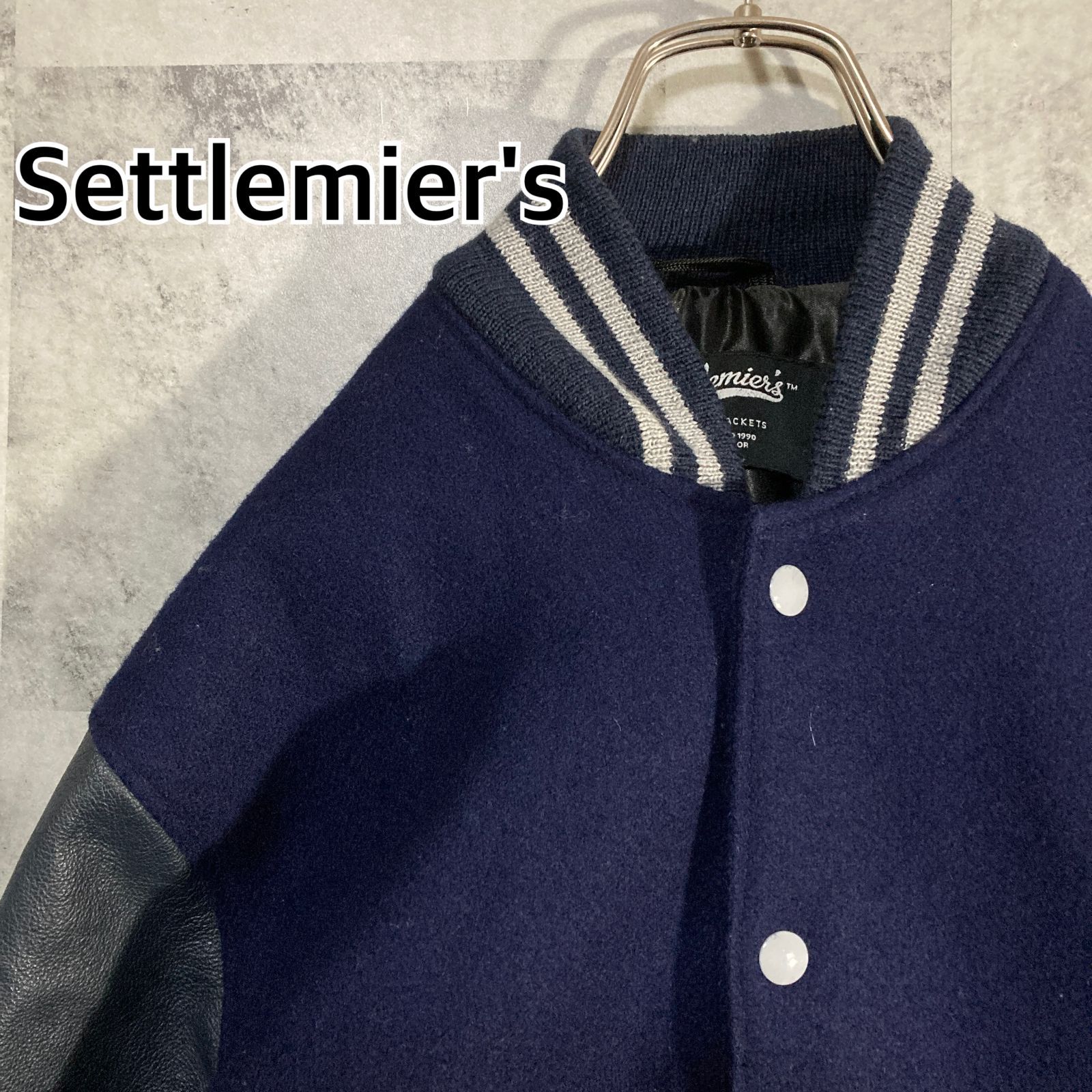 USA製 Settlemier's セトルマイヤーズ アワードジャケット 袖レザー