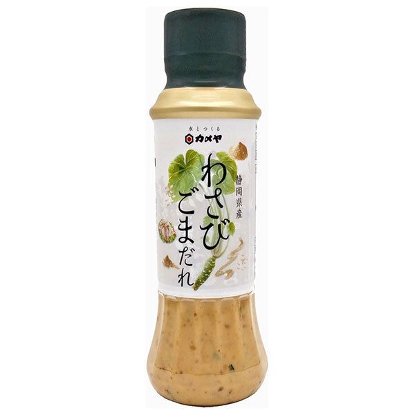 カメヤ食品 わさびごまだれ 200gペットボトル&times;10本入| 送料無料 鍋料理 調味料 静岡県 わさび ごまだれ 胡麻 山葵 豚しゃぶたれ
