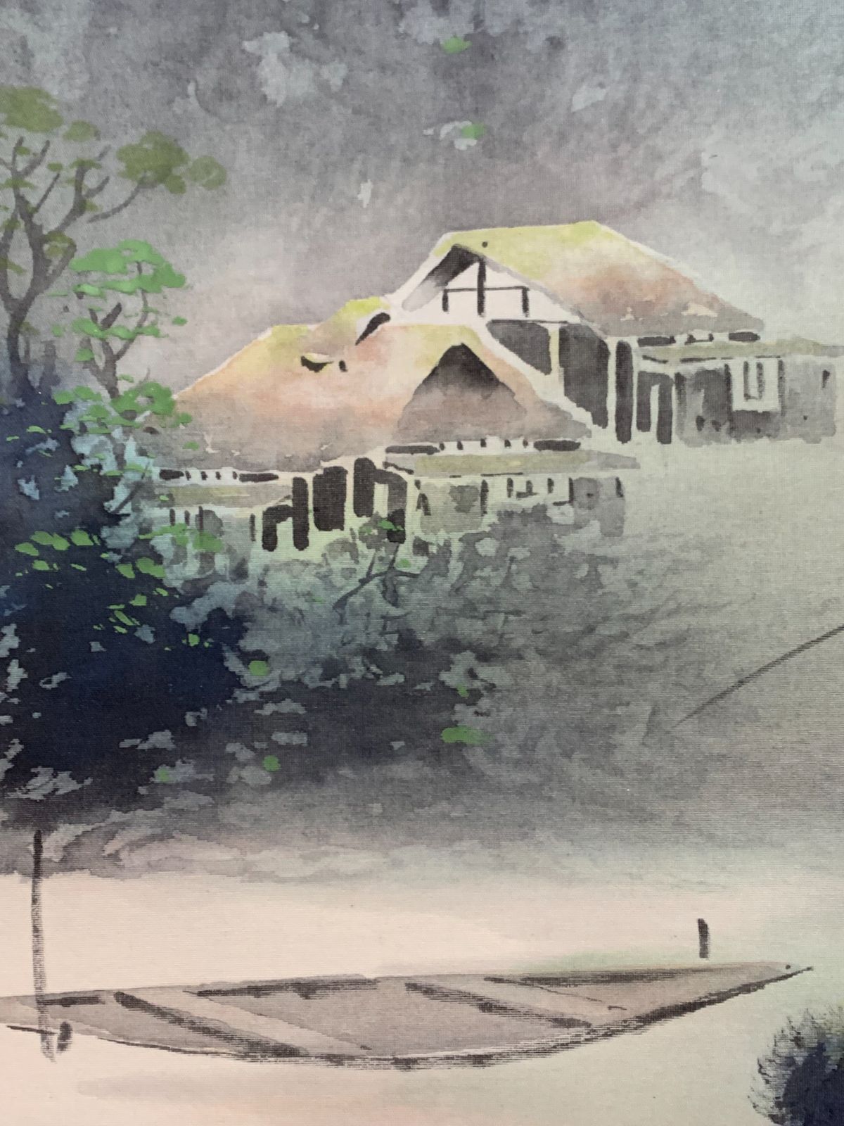 ♥掛軸　山水画　 西尾 楚江 　恵那市　掛け軸　骨董品 ♥掛軸 山水画 西尾 楚江 恵那市 掛け軸 骨董品 - メルカリ