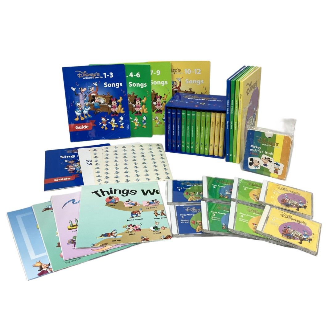 DWE ディズニー英語教材＋壁掛けCDプレーヤー DWE ディズニー英語システム シングアロング 2006年版 絵本 CD DVD