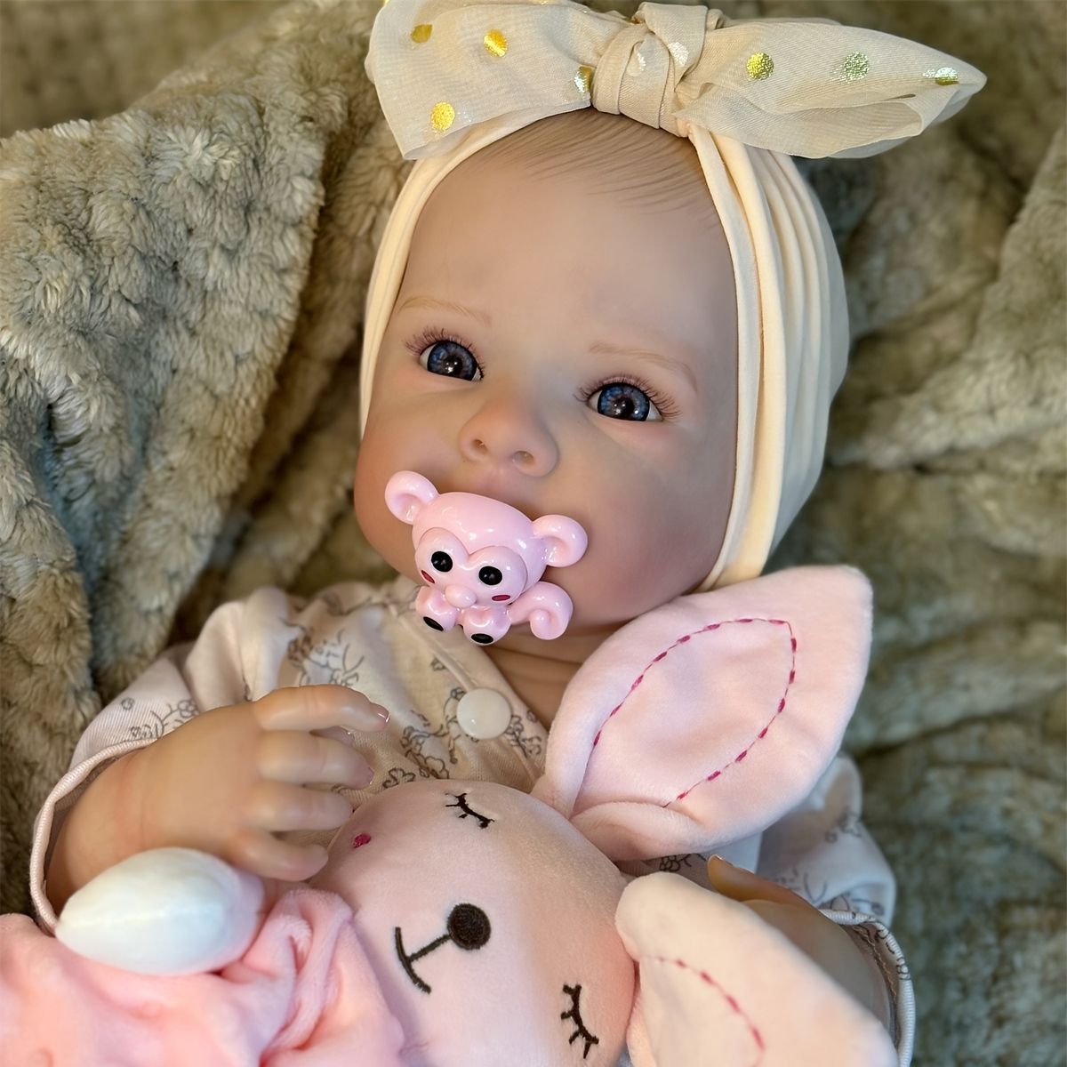 手作り】リボーンドール 48cm ソフトビニール人形 ペイントヘア＆ヘア