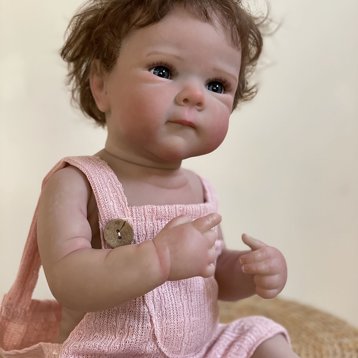 Bluesky.Mintリボーンドール（48cmベビー） リアルな可愛さ】リボーンドール 48cm フルビニール製 ハンドメイド お