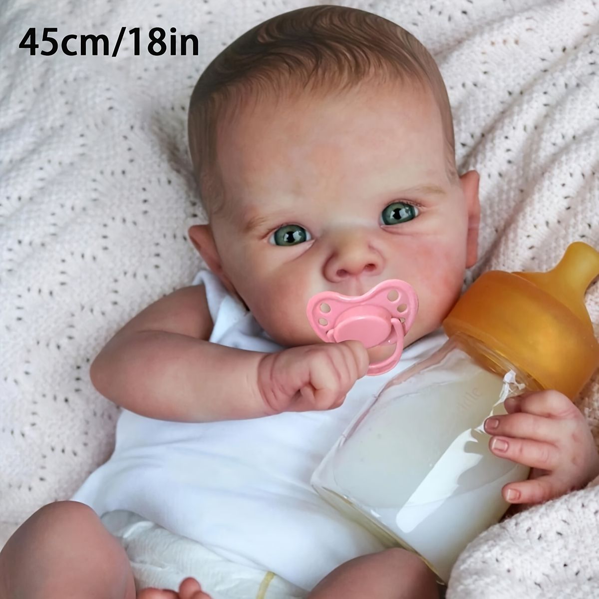 リボーンドール 45cm 【リアルな3Dペイント】フルビニール製 18インチ