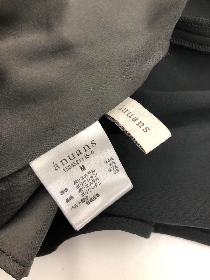  anuans アニュアンス -0 アシンメトリーレイヤード スカート sizeM 黒 レディース その他 ロングスカート