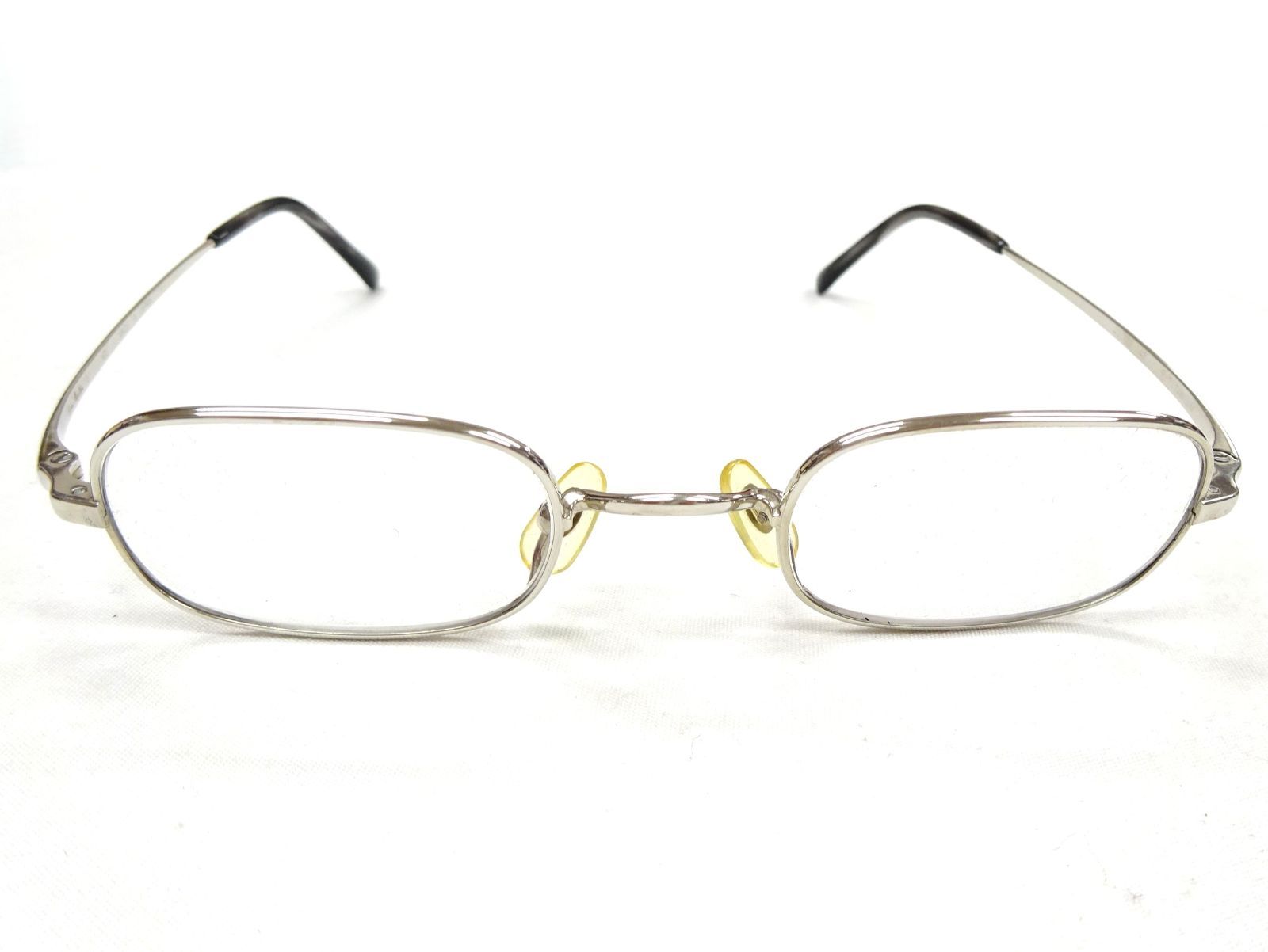 kame Man Nen カメマンネン メガネ 41 チタン チタニウム シルバー 筆記体新ロゴ