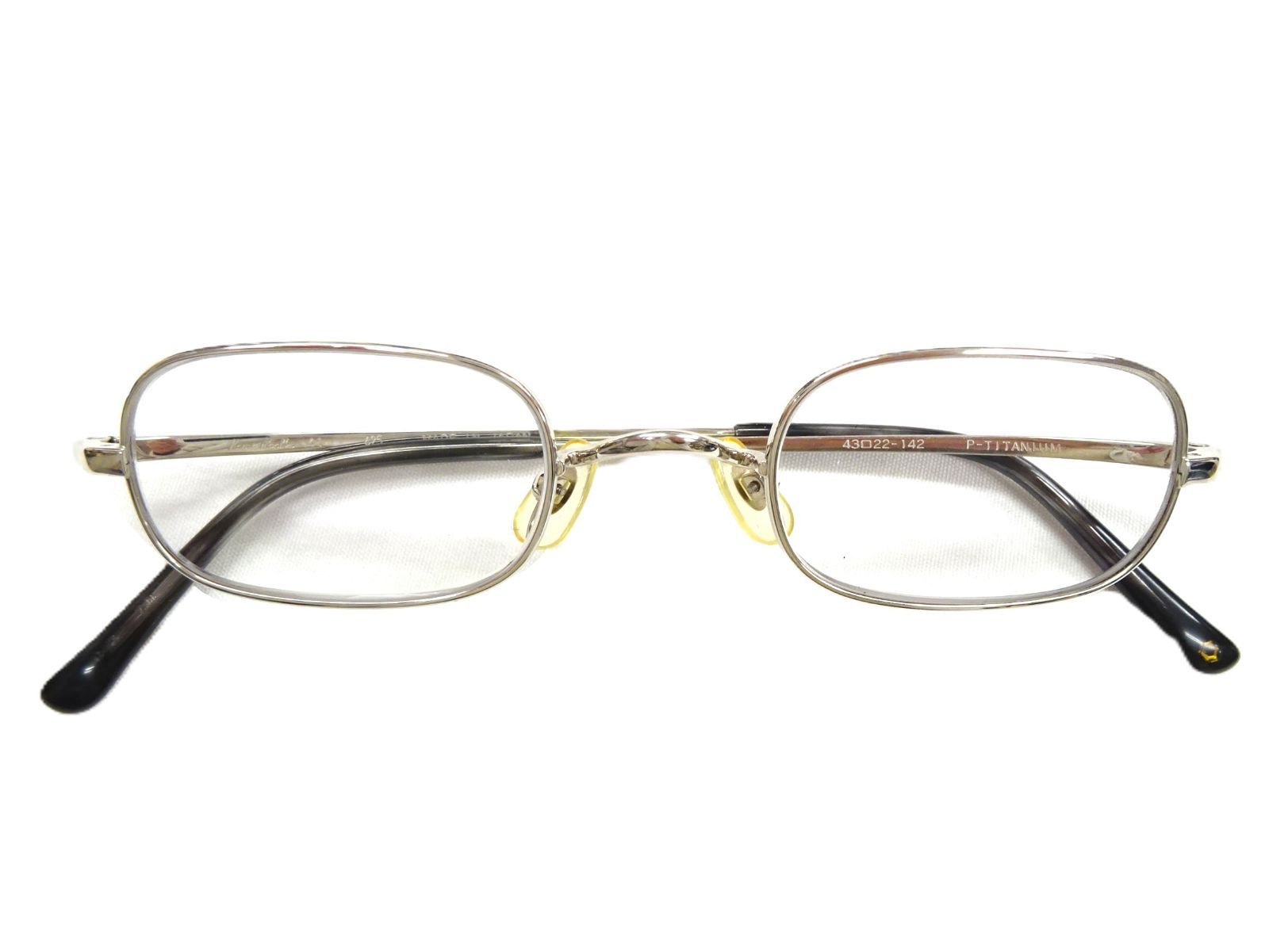 kame Man Nen カメマンネン メガネ 41 チタン チタニウム シルバー 筆記体新ロゴ