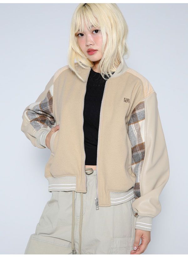 MUVEIL ファー スタジャン ベージュ SALE30%OFF】【即納】 ファーファー FURFUR アウター 25秋冬 パッチ