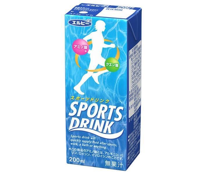 エルビー スポーツドリンク 200ml紙パック&times;24本入&times;(2ケース)| 送料無料 紙パック 熱中症対策 水分補給 クエン酸