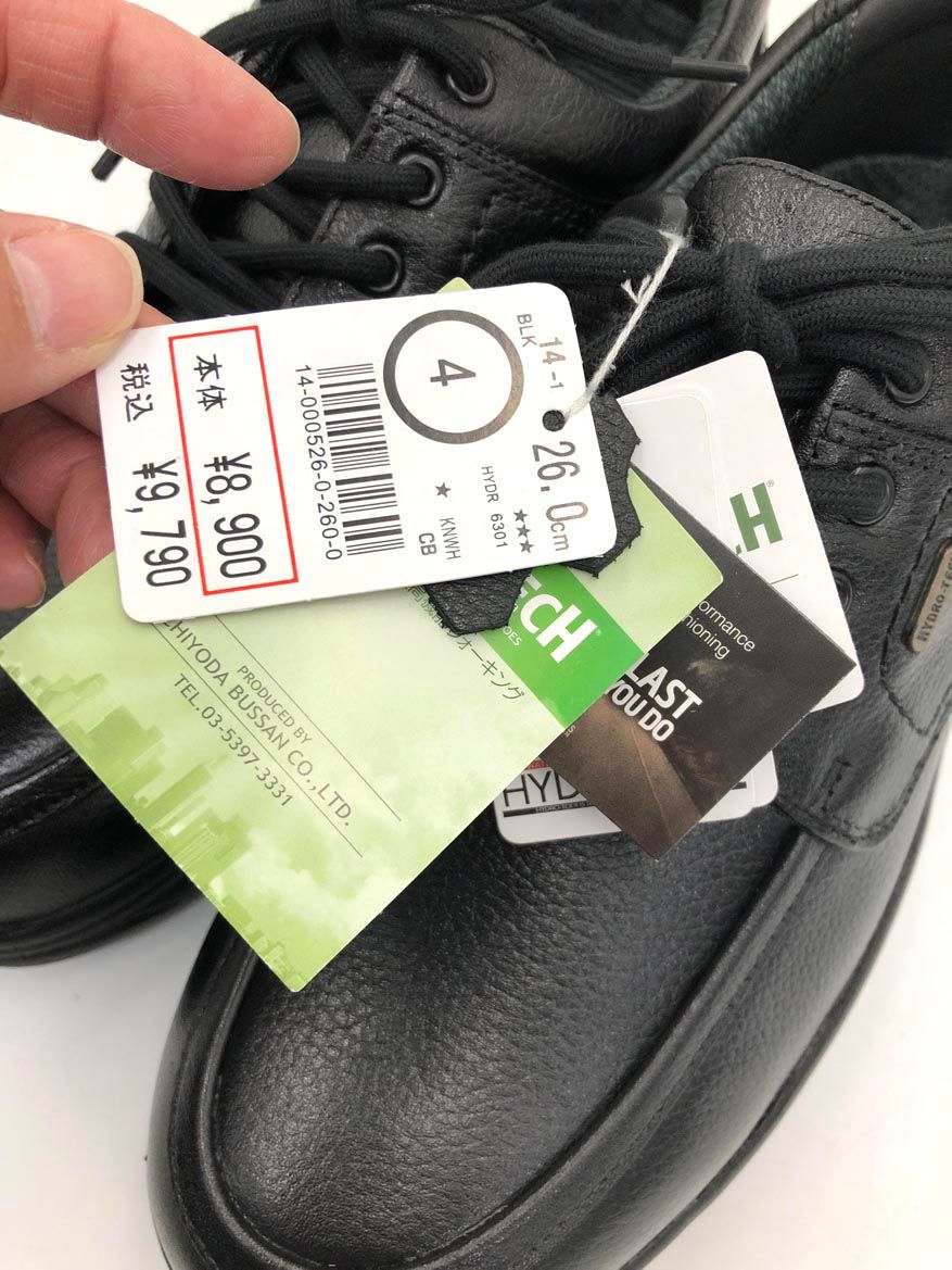 HYDRO TECH ハイドロテック HYDR 6301 防水透湿 ウォーキング 4 E シューズ size 26 0㎝ 黒 メンズ その他 靴