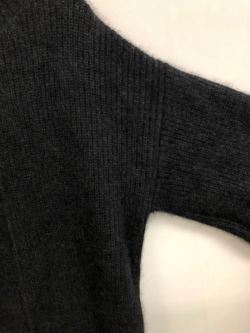 CASA FLINE カーサフライン ボリュームスリーブハイネックニット ワンピース sizeF 黒 レディース