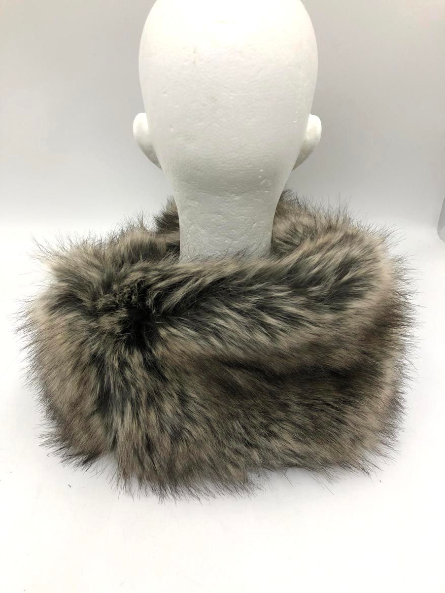 helen moore ヘレンムーア イギリス製 エコファー ふわふわ ティペット マフラー ベージュ レディース