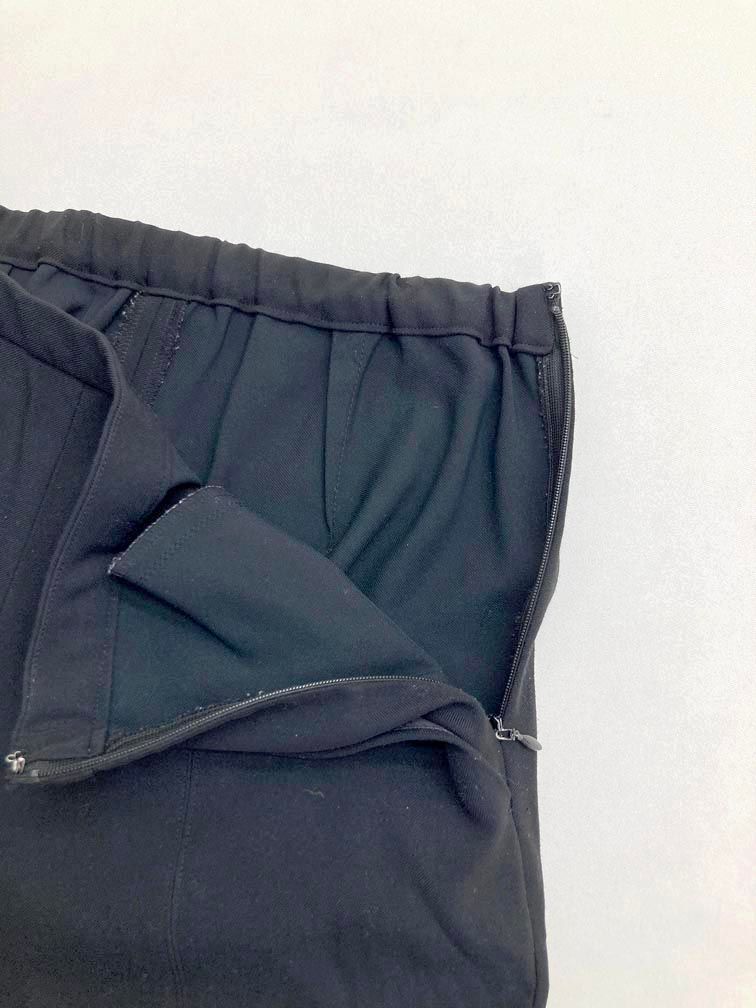  LE PHIL ルフィル 534 1130106 定価22000円 2 WAYツイルフロントスリット パンツ size 0 黒 レディース その他 パンツ