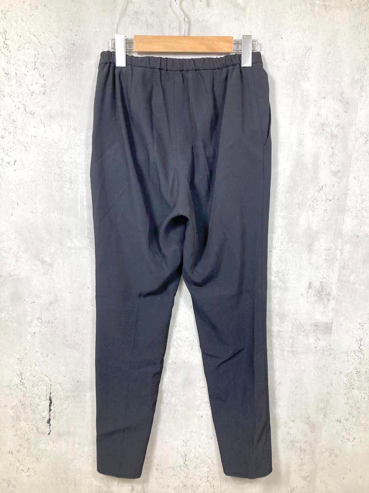 LE PHIL ルフィル 534-1130106 定価22000円 2 WAYツイルフロントスリット パンツ size 0 黒 レディース