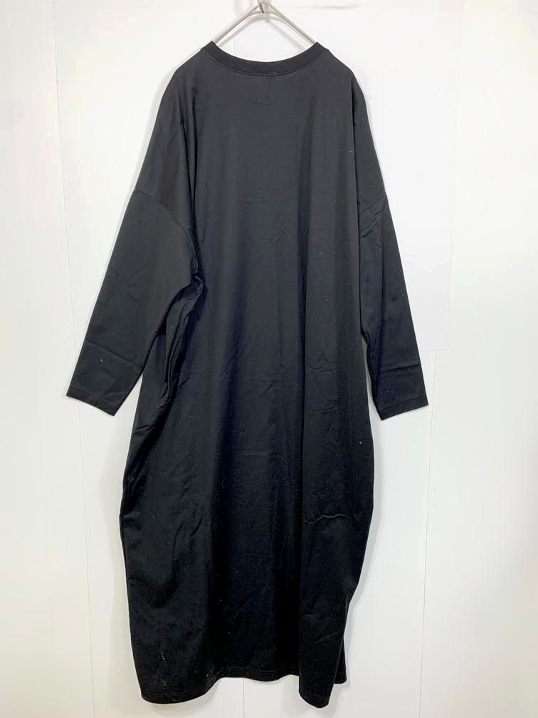 kagure かぐれ GA 46-26 M 004 コットンカットワイド ワンピース size 0 黒 レディース