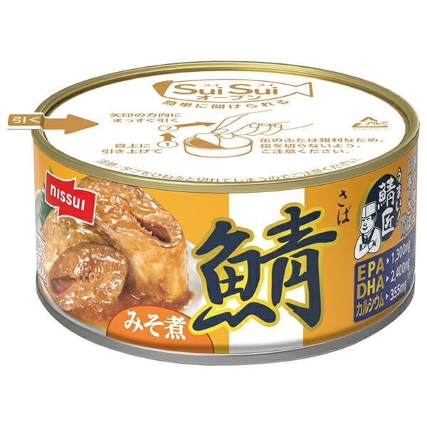ニッスイ SuiSuiオープン うまい!鯖匠 さばみそ煮 180g缶×24個入×(
