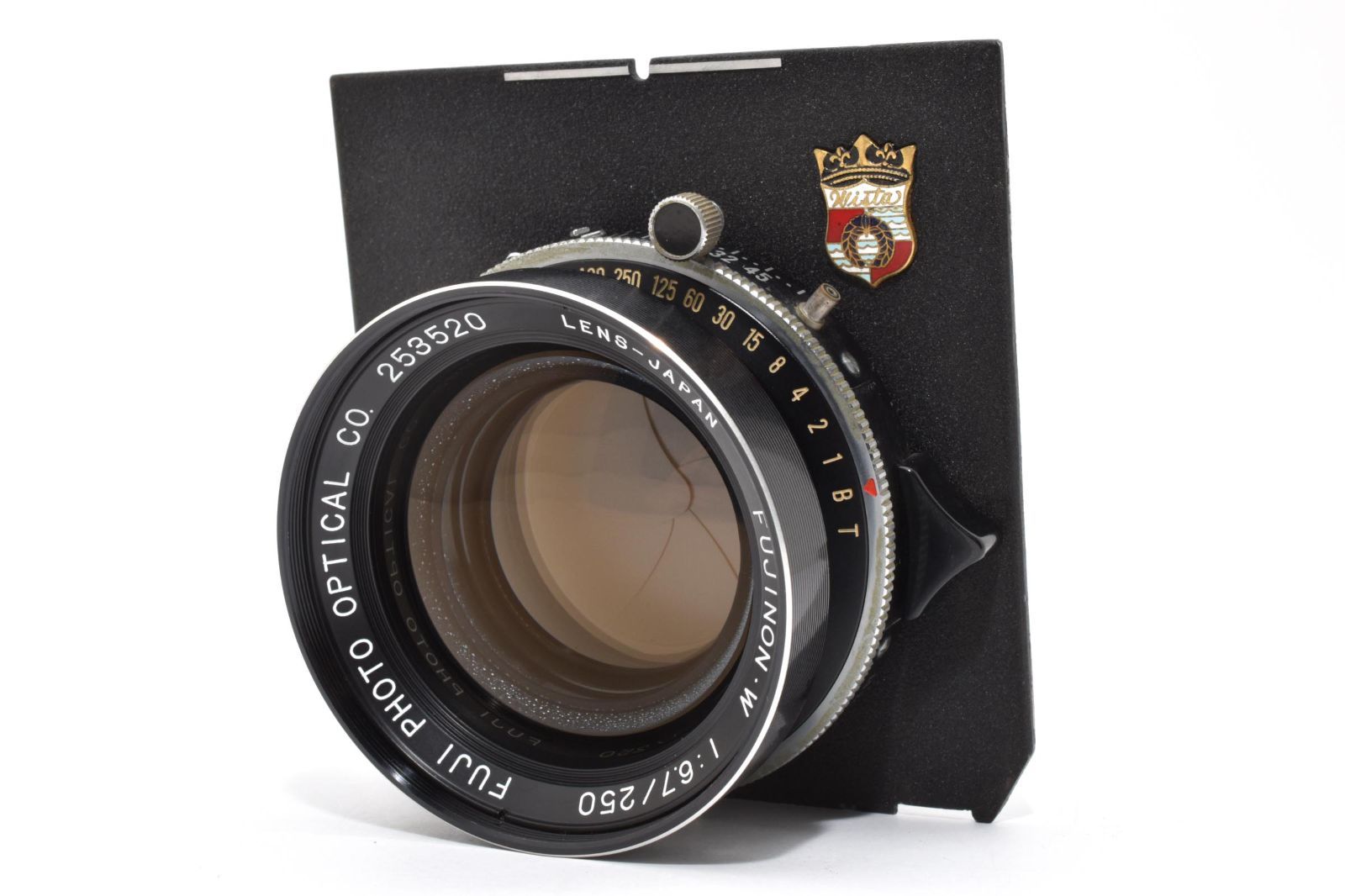 4726 フジノン FUJI FUJINON W F 6 7 250 mm Copal 大判レンズ