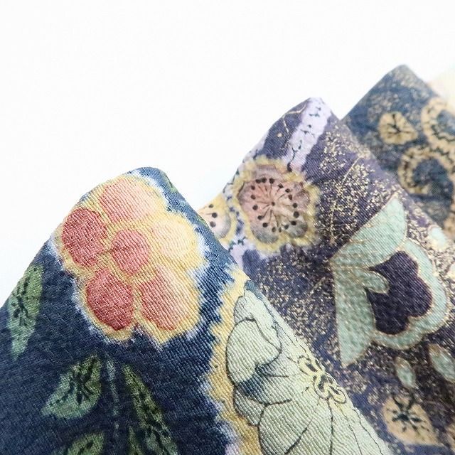 百華❀Y4242◇美品 徳永憲峯落款 辻が花 絞り 手縫い仕立て 正絹 訪問