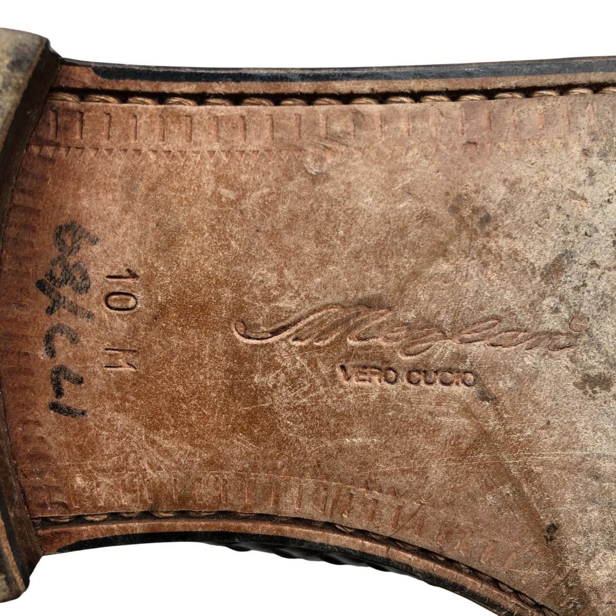  古着 MEZLAN キルト 編み込み ウイングチップ タッセルローファー 10 メンズ28 0 cm相当 saa 014471 デッキシューズ 靴